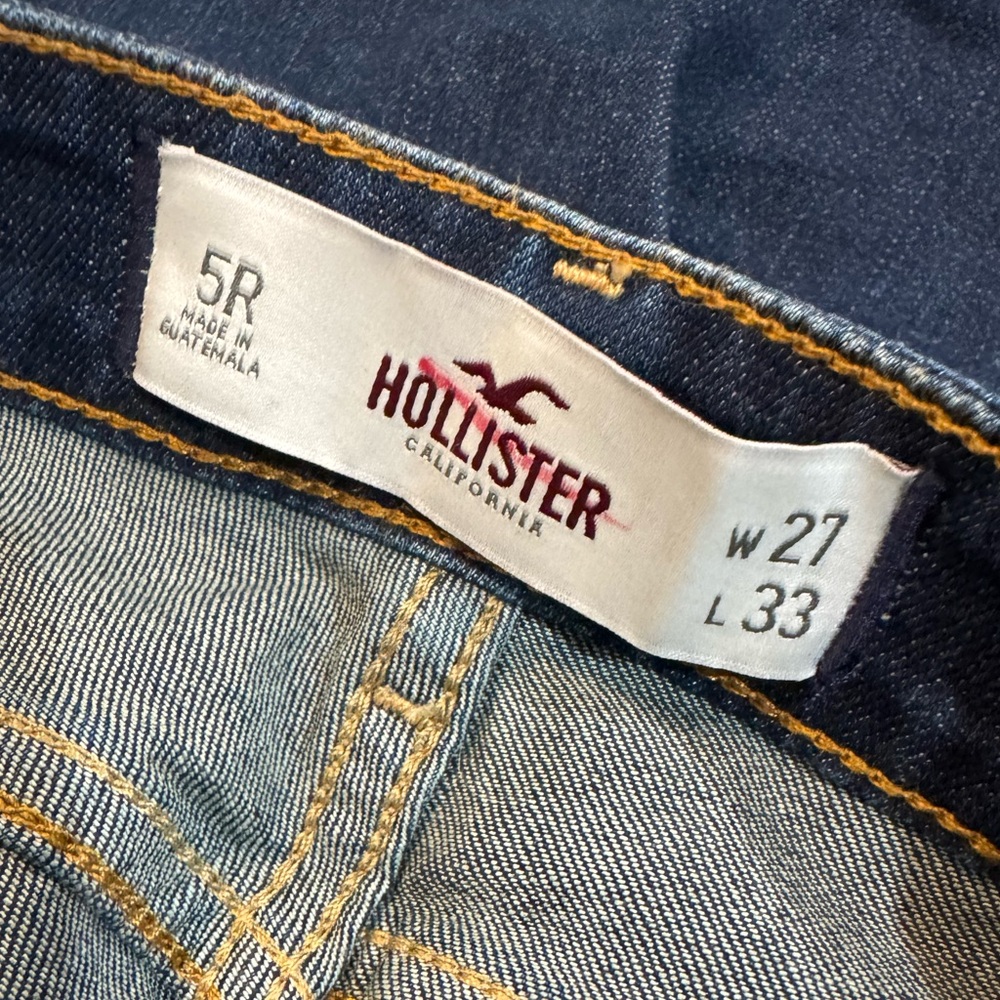 Hollister Dark Blue Y2K Low Rise Jeans - Picture 9 of 13